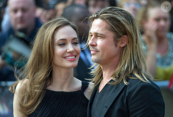 Brad Pitt et Angelina Jolie a la premiere de "World War Z" a Londres le 02/06/2013 