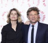 Alice Taglioni, Laurent Delahousse au photocall des invités au dîner de gala de l'association "Un rien c'est tout" au musée de l'armée aux Invalides à Paris le 7 mars 2024. © Cyril Moreau / Bestimage