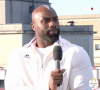 Laurent Delahousse pendant le JT de 20h sur France 2 avec Teddy Riner.