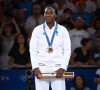 Clarisse Agbegnenou médaillée de bronze aux Jeux olympiques de Paris 2024 le 30 juillet 2024. © Federico Pestellini / DPPI / Panoramic / Bestimage