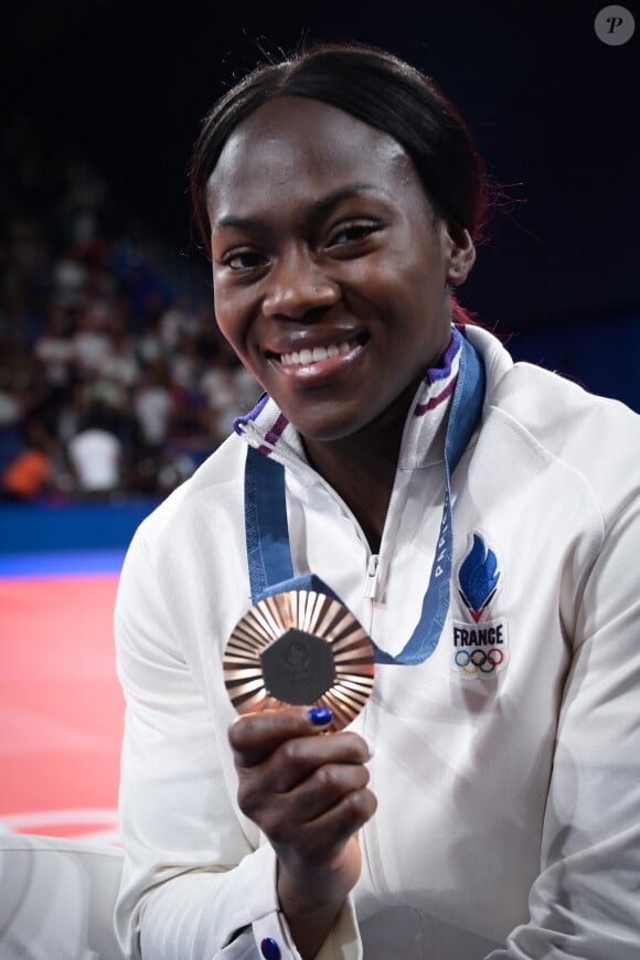 Clarisse Agbegnenou médaillée de bronze aux Jeux olympiques de Paris 2024 le 30 juillet 2024 © Federico Pestellini / DPPI / Panoramic / Bestimage