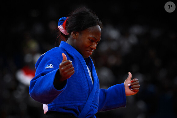 Clarisse Agbegnenou médaillée de bronze aux Jeux olympiques de Paris 2024 le 30 juillet 2024. © Federico Pestellini / DPPI / Panoramic / Bestimage