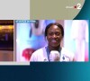 Clarisse Agbegnenou interrogée en direct sur France 2 par Léa Salamé dans l'émission Quels Jeux ! après sa médaille de bronze en judo.