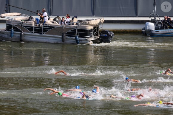 La Seine, théatre des épreuves de triathlon des JO de Paris. 31 juillet 2024. Viktor Ivanov/TASS