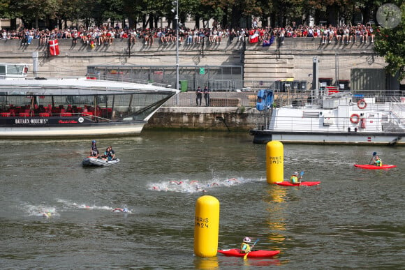 La Seine, théatre des épreuves de triathlon des JO de Paris. 31 juillet 2024. Viktor Ivanov/TASS