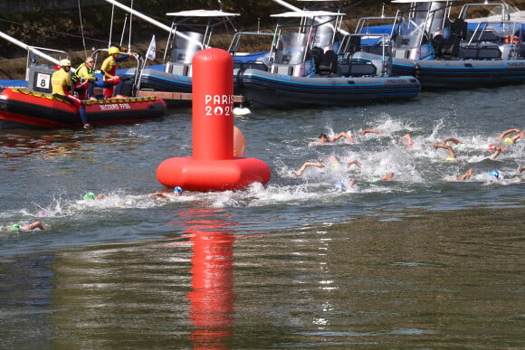 La Seine, théatre des épreuves de triathlon des JO de Paris. 31 juillet 2024. Alexander Shcherbak/TASS