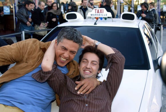 Samy Naceri et Frédéric Diefenthal - Première du film Taxi 3 à Marseille.