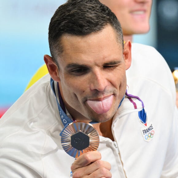 Florent Manaudou médaillé de bronze aux Jeux Olympiques de Paris le 2 août 2024. Photo by Laurent Zabulon/ABACAPRESS.COM