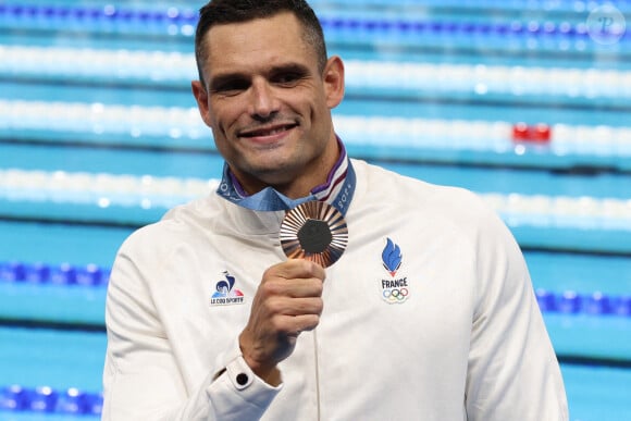 Florent Manaudou médaillé de bronze aux Jeux Olympiques de Paris le 2 août 2024 (Credit Image: © Mickael Chavet/ZUMA Press Wire)