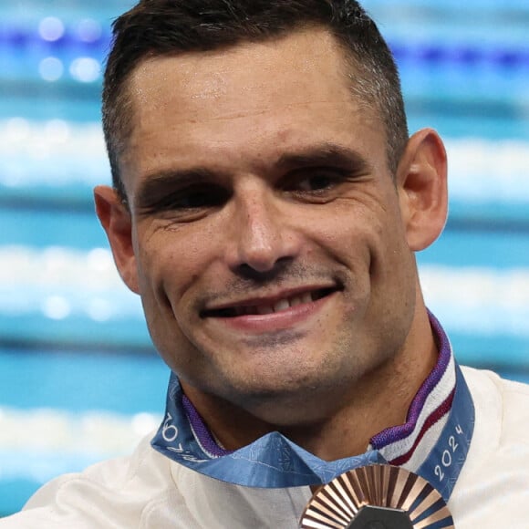 Florent Manaudou médaillé de bronze aux Jeux Olympiques de Paris le 2 août 2024 (Credit Image: © Mickael Chavet/ZUMA Press Wire)