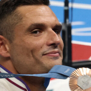 Florent Manaudou médaillé de bronze aux Jeux Olympiques de Paris le 2 août 2024 (Credit Image: © Mickael Chavet/ZUMA Press Wire)