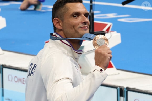 Florent Manaudou médaillé de bronze aux Jeux Olympiques de Paris le 2 août 2024 (Credit Image: © Mickael Chavet/ZUMA Press Wire)