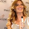 Gisele Bündchen au Brésil pour la marque Pantène. Le 23 mars 2010
