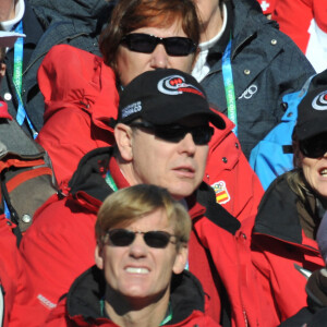 Le Prince Albert II de Monaco et Charlene Wittstock assistent au Super G féminin de ski alpin des XXIe Jeux Olympiques d'hiver de Vancouver 2010 au Creekside park de Whistler, Canada, le 20 février 2010. Photo par Gouhier-Hahn-Nebinger/ABACAPRESS.COM