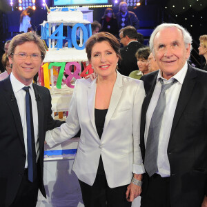 Dans une interview accordée à "Télé Loisirs"
Laurent Romejko, Patrice Laffont, Rémi Pflimlin, Bertrand Renard et Arielle Boulin-Prat -Enregistrement de l'émission annviersaire des 40 ans des "Chiffres et des lettres". © Guillaume Gaffiot /Bestimage