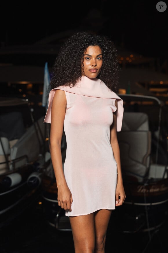 Exclusif - Tina Kunakey - Célébrités se rendent à l'after party de la croisière Jacquemus "La Casa" à Capri en Italie le 10 juin 2024. © Tiziano Da Silva/Bestimage 