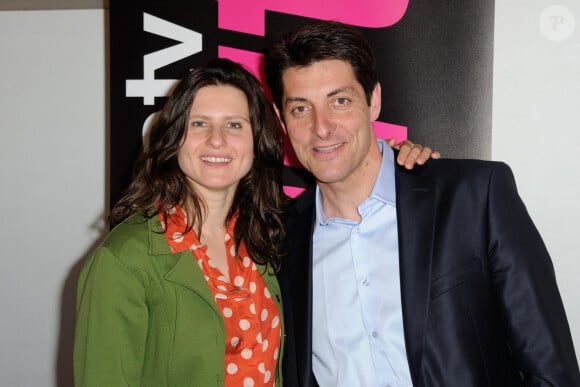 Roxana Maracineanu et Alexandre Boyon à la conférence de presse des sports de France Télévisions en 2013