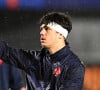 Depuis plus d'un mois, Hugo Auradou et Oscar Jegou sont en détention provisoire en Argentine.
Hugo Auradou lors du match des Six Nations U20 entre la France et l'Angleterre au stade Aimé Giral à Perpignan. Alexandre Dimou/Icon Sport/ABACAPRESS.COM