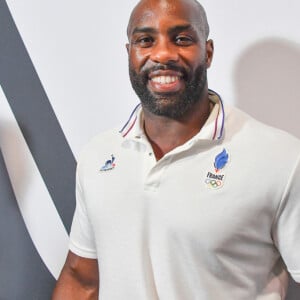 Teddy Riner fête ses deux médailles d'Or au Club France, Parc de la Villette, lors des Jeux Olympiques Paris 2024 le 4 août 2024. © Alexandre Fay / Pixplanete / Bestimage