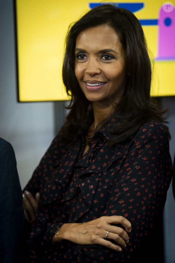 Karine Le Marchand (marraine de la CNDP (Commission nationale du débat public) et animatrice de lémission "L'amour est dans le pré") au 57ème salon International de l'Agriculture au parc des expositions de la porte de Versailles à Paris, France, le 23 février 2020. © Jean-Baptiste Autissier/Panoramic/Bestimage