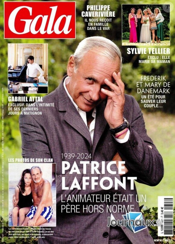 Patrice Laffont en couverture du magazine "Gala", numéro du 14 août 2024.