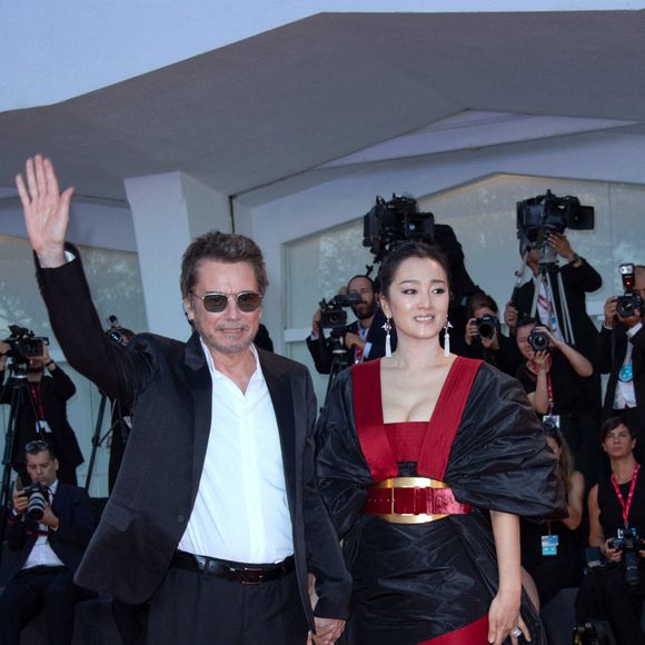 Jean-Michel Jarre et Gong Li assistant à la première de Saturday Fiction dans le cadre de la 76e Mostra de Venise, le 04 septembre 2019. Photo par Aurore Marechal/ABACAPRESS.COM