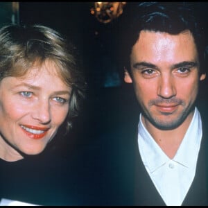 Jean-Michel Jarre et Charlotte Rampling à Londres en 1986