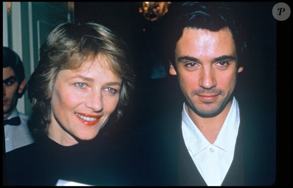 Jean-Michel Jarre et Charlotte Rampling à Londres en 1986