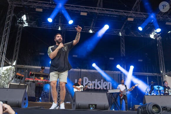 Kendji Girac en concert lors du Festival "Paris Paradis" au parc de la Villette à Paris le 10 septembre 2023. © Pierre Perusseau/Bestimage