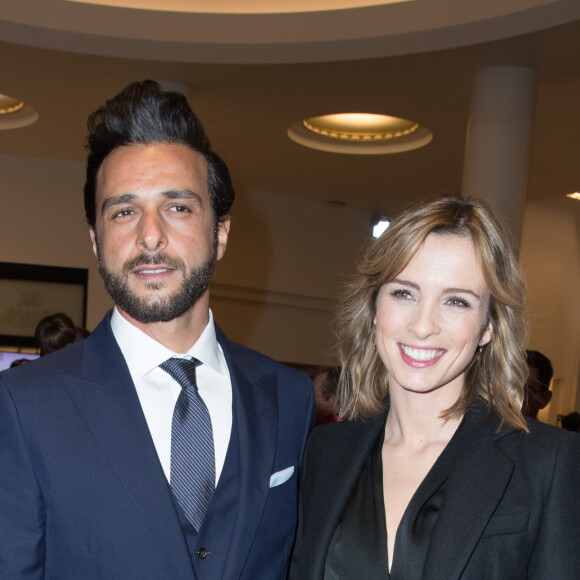 Maxim Nucci et sa compagne Isabelle Ithurburu (enceinte) - Arrivées lors de la 43ème cérémonie des Cesar à la salle Pleyel à Paris, le 2 mars 2018. © Dominique Jacovides - Olivier Borde / Bestimage