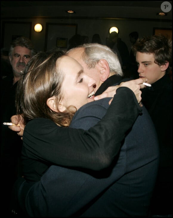 Patrice Laffont et sa fille Axelle à l'Olympia de Paris.