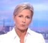 Durant 24 ans, Claire Chazal a été la présentatrice vedette des JT du week-end de TF1
Claire Chazal sur le plateau du JT de TF1