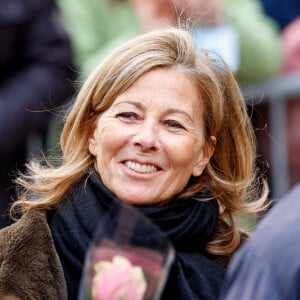 Claire Chazal - Obsèques de Jean-Pierre Pernaut en la Basilique Sainte-Clotilde à Paris le 9 mars 2022. © Cyril Moreau / Bestimage