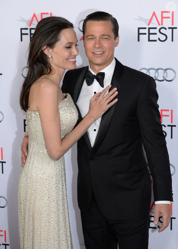 Angelina Jolie Pitt et Brad Pitt assistent à la soirée d'ouverture de l'AFI FEST 2015 avec la première de Universal Pictures By The Sea au TCL Chinese Theatre le 15 novembre 2015 à Los Angeles, CA, USA. Photo par Lionel Hahn/ABACAPRESS.COM