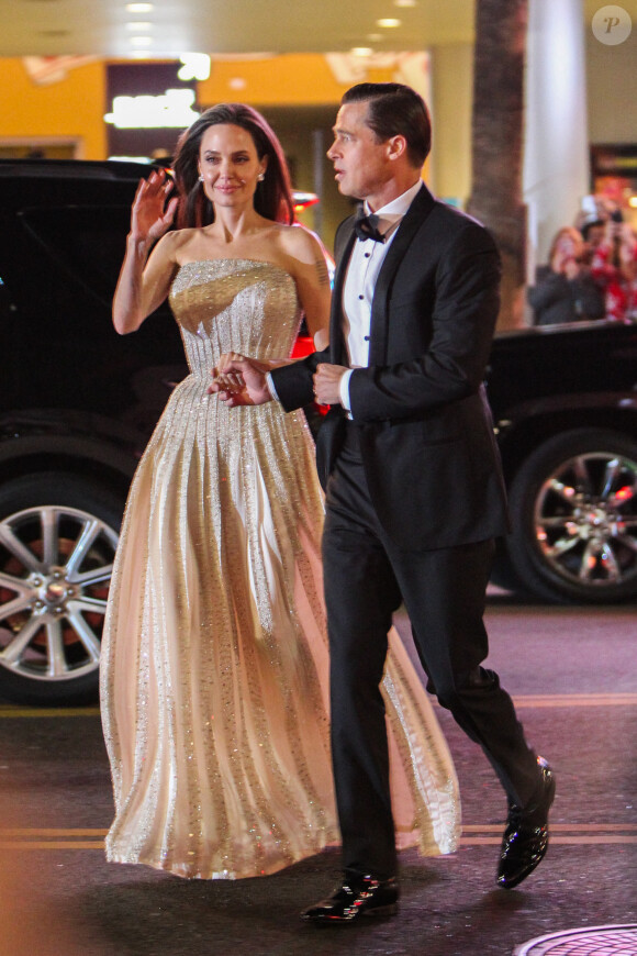 Angelina Jolie Pitt et Brad Pitt assistent à la soirée d'ouverture de l'AFI FEST 2015 avec la première de Universal Pictures By The Sea au TCL Chinese Theatre le 15 novembre 2015 à Los Angeles, CA, USA. Photo par GSI/ABACAPRESS.COM