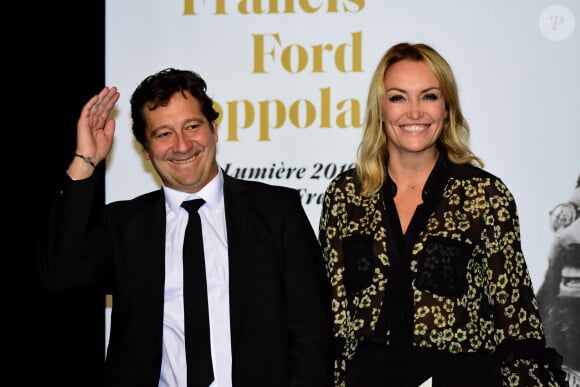 Laurent Gerra, sa compagne Christelle Bardet - Photocall de la soirée de remise de prix du festival Lumière 2019 à Lyon le 18 octobre 2019. © Romain Doucelin / Bestimage