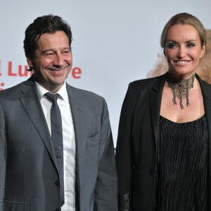 Laurent Gerra et sa compagne Christelle Bardet lors de la remise du prix Lumière 2018 au 10ème festival Lumières au palais des congrès de Lyon le 19 octobre 2018. © Giancarlo Gorassini / Bestimage