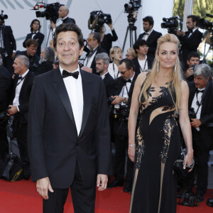 Laurent Gerra et sa compagne Christelle Bardet - Montée des marches du film de la Soirée 70ème Anniversaire lors du 70ème Festival International du Film de Cannes. Le 23 mai 2017. © Borde-Jacovides-Moreau/Bestimage 