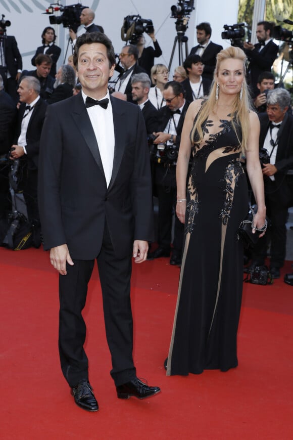 Laurent Gerra et sa compagne Christelle Bardet - Montée des marches du film de la Soirée 70ème Anniversaire lors du 70ème Festival International du Film de Cannes. Le 23 mai 2017. © Borde-Jacovides-Moreau/Bestimage 