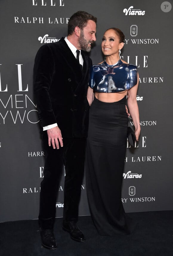 Ben Affleck et Jennifer Lopez arrivent au ELLE to Celebrate 2023 Women in Hollywood qui se tient au nya studios WEST le 5 décembre 2023 à Hollywood, Los Angeles, Ca, USA. Photo par Lisa OConnor/AFF/ABACAPRESS.COM