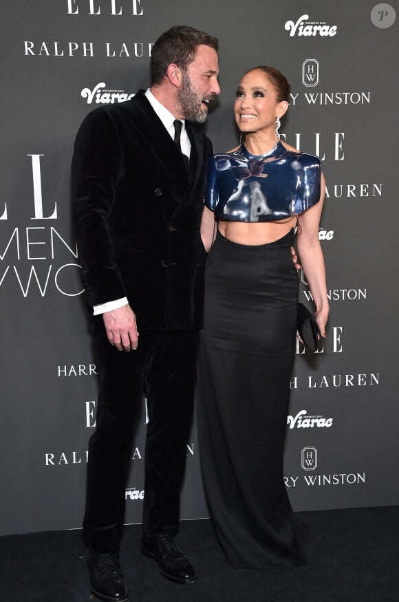 Ben Affleck et Jennifer Lopez arrivent au ELLE to Celebrate 2023 Women in Hollywood qui se tient au nya studios WEST le 5 décembre 2023 à Hollywood, Los Angeles, Ca, USA. Photo par Lisa OConnor/AFF/ABACAPRESS.COM