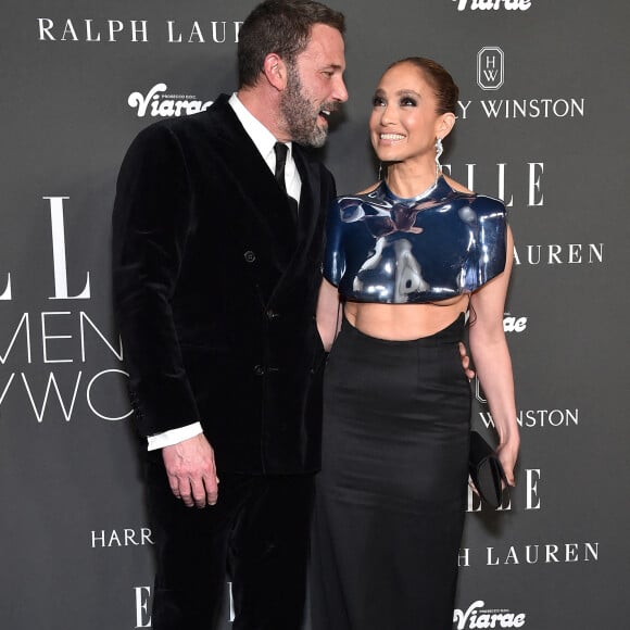 Ben Affleck et Jennifer Lopez arrivent au ELLE to Celebrate 2023 Women in Hollywood qui se tient au nya studios WEST le 5 décembre 2023 à Hollywood, Los Angeles, Ca, USA. Photo par Lisa OConnor/AFF/ABACAPRESS.COM