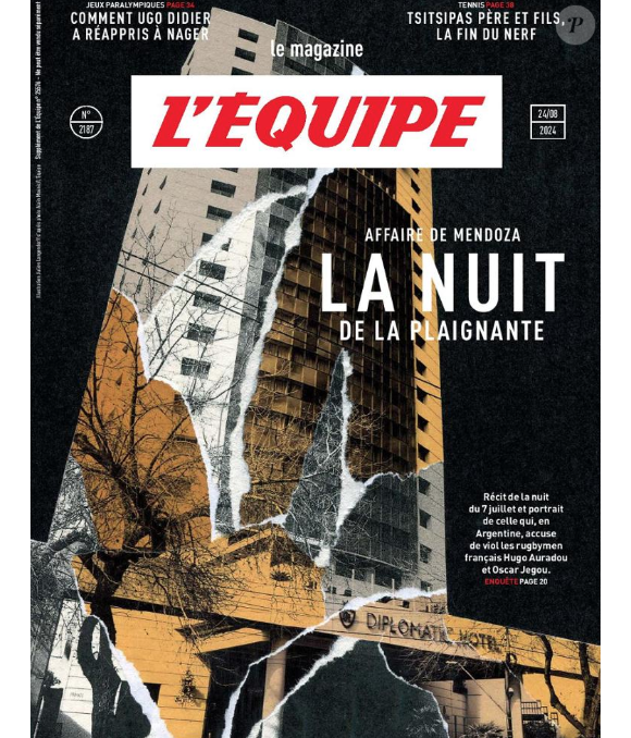 Magazine "L'équipe", en kiosques le 2" août 2024