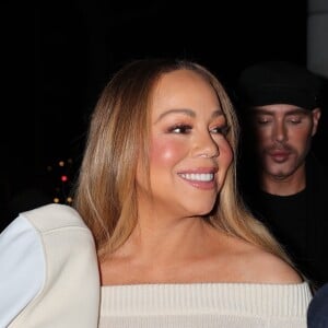 Mariah Carey arrive avec un inconnu pour dîner au restaurant Craig à West Hollywood, le 6 avril 2024