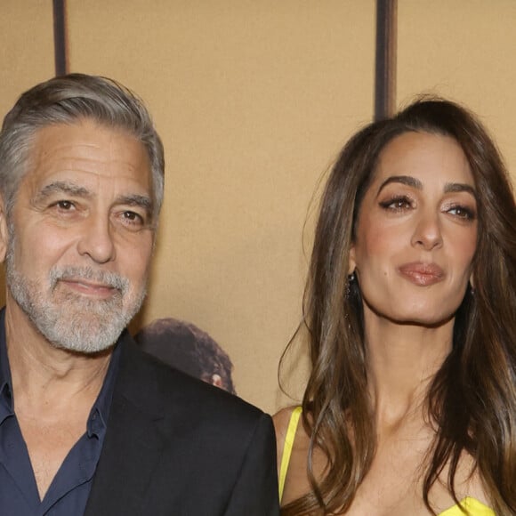 George Clooney and Amal Clooney - Première du film "The Boys in The Boat" à Los Angeles, le 11 décembre 2023.