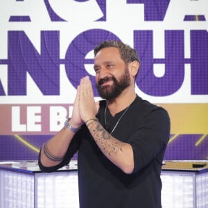 Exclusif - Cyril Hanouna sur le plateau de l’enregistrement de l’émission "Face à Hanouna" présentée par C.Hanouna et diffusée sur C8, à Paris, France, le 11 avril 2024. © Jack Tribeca / Bestimage