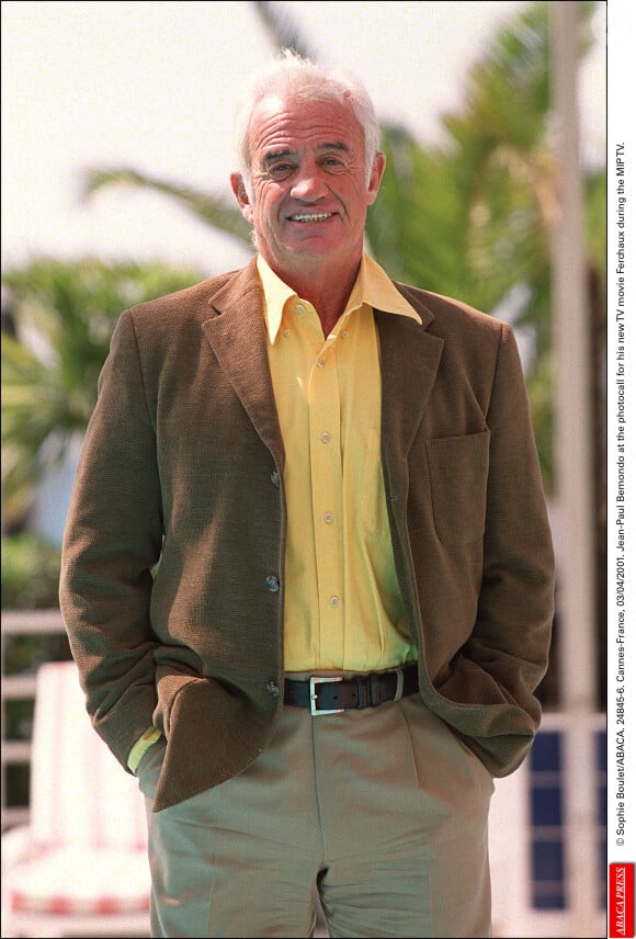 © Sophie Boulet/ABACA.Cannes-France. Jean-Paul Belmondo au photocall de son nouveau téléfilm Ferchaux lors du MIP TV.