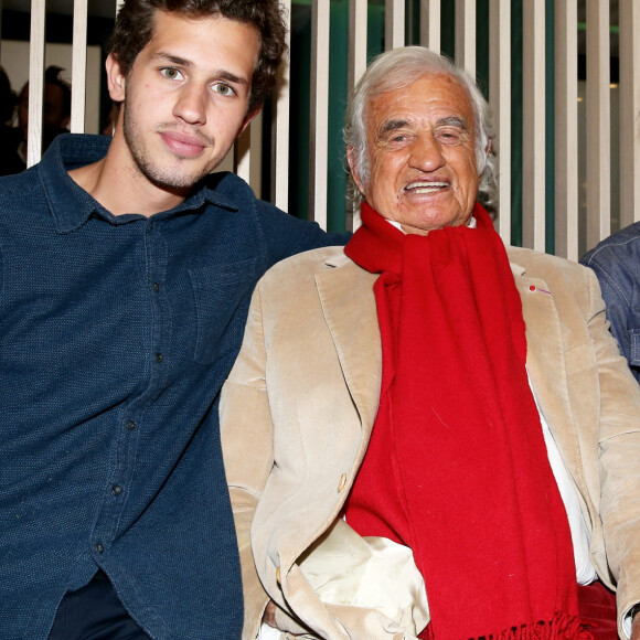 Victor Belmondo, Jean-Paul Belmondo, Paul Belmondo - A l'occasion du lancement de son nouveau livre "Mes recettes bonne humeur" (Editions du Cherche Midi), Luana Belmondo a réuni ses proches et amis épicuriens autour d'un Aperitivo concocté par le Chef Denny Imbroisi (Restaurant IDA) à Paris, le 13 Octobre 2016. © Dominique Jacovides/Bestimage  