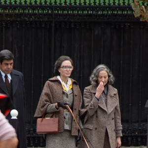 Elle va en effet incarner Maria Callas dans un biopic très attendu...
Angelina Jolie est une fois de plus rejointe par ses fils Maddox et Pax sur le plateau de tournage du biopic Maria Callas à Paris, à l'Arc de Triomphe. 12 octobre 2023. Photo par AT/Splash News/ABACAPRESS.COM