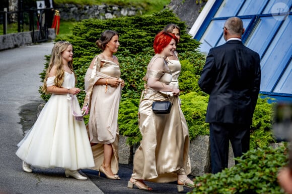 Arrivées au mariage de la princesse Martha Louise de Norvège et Durek Verrett à l'hôtel Union à Geiranger le 31 août 2024. 